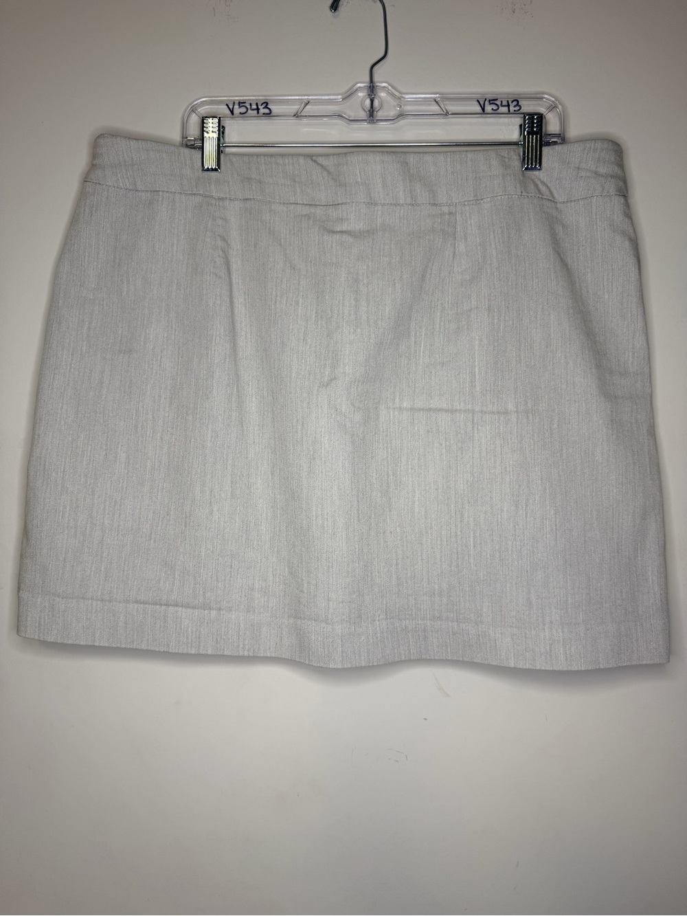 Women’s Croft&Barrow The Effortless Stretch Gray Skort Front Pockets Size 18 - Picture 2 of 7